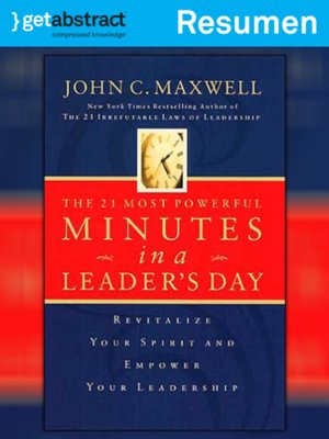 cover image of Los 21 minutos más poderosos en el día de un líder (resumen)